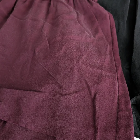 Grana 100% Silk Shorts - Wine XS - Picture 4 of 7